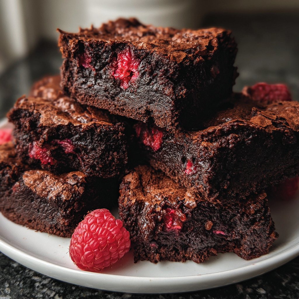 Chocolate Raspberry Brownies