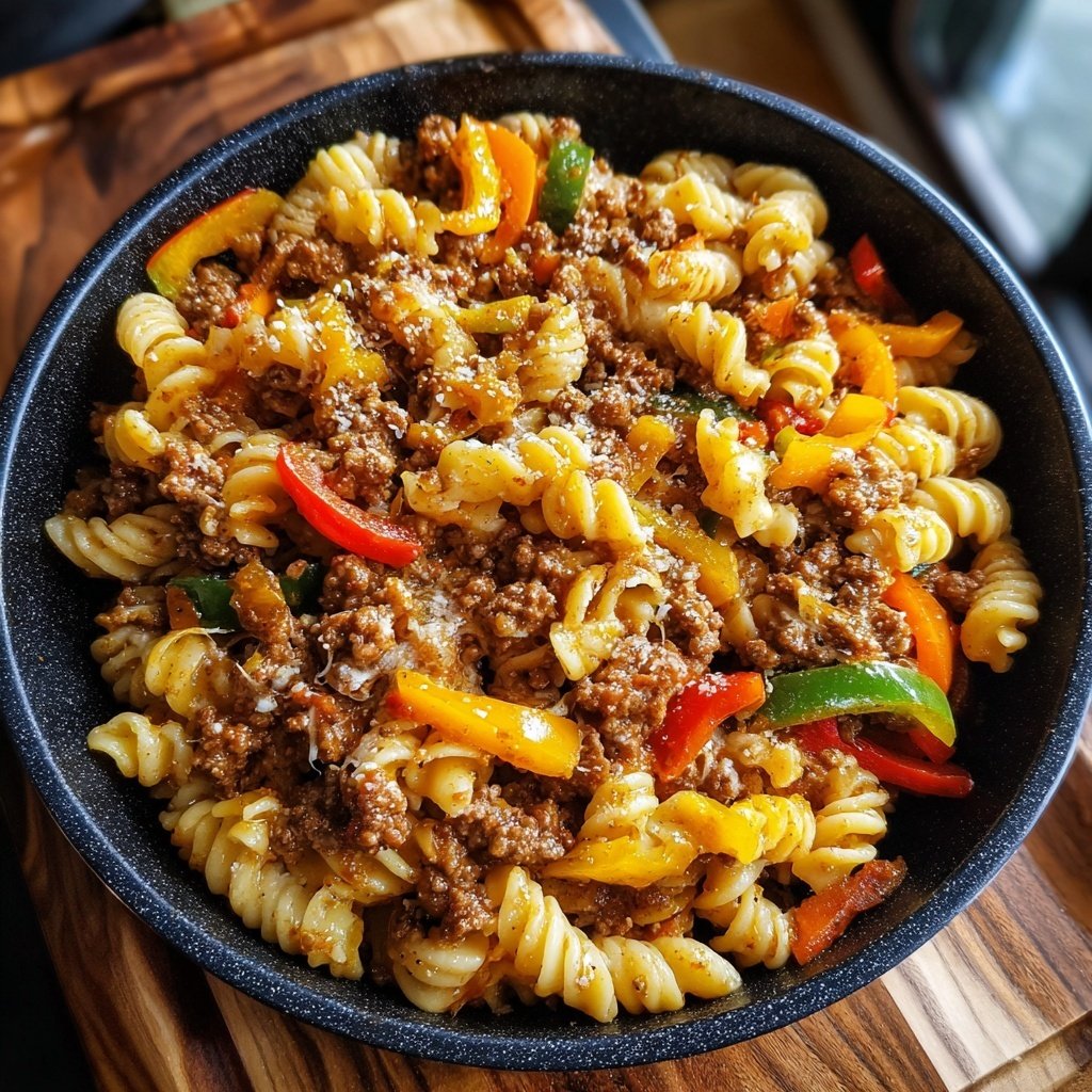 Ground Beef Pasta Skillet
