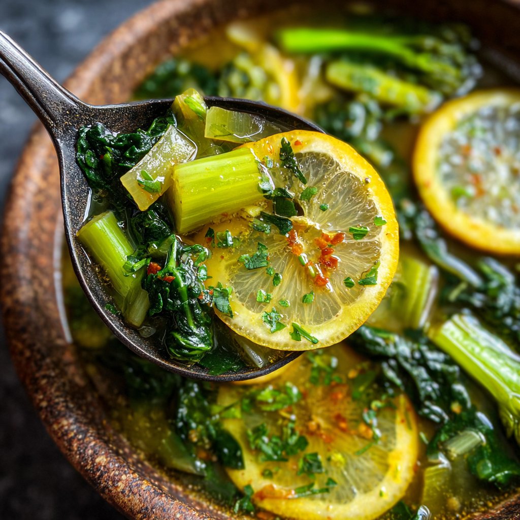 Spring Vegetable Soup With Lemon