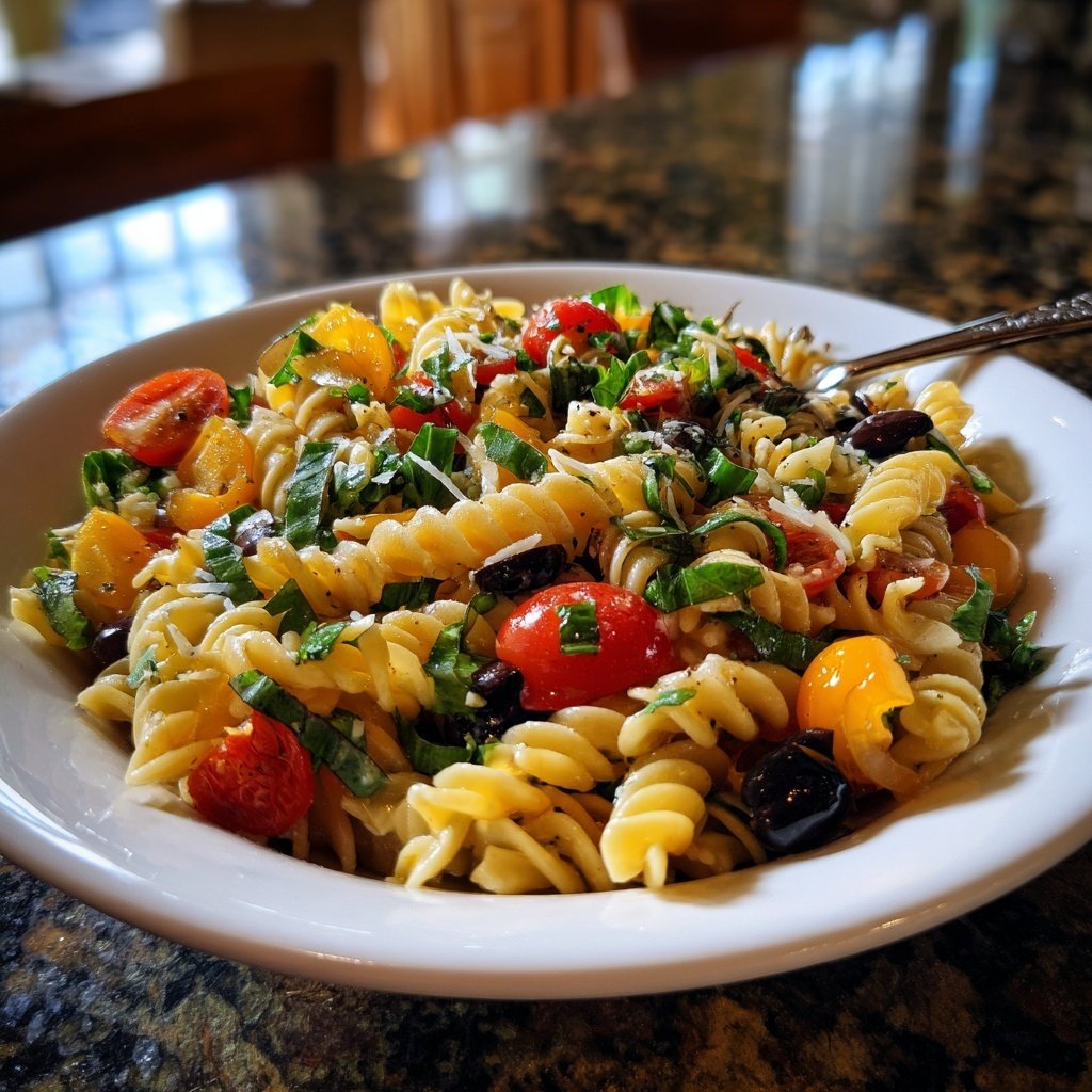Quick Pasta Salad Lunch for Work
