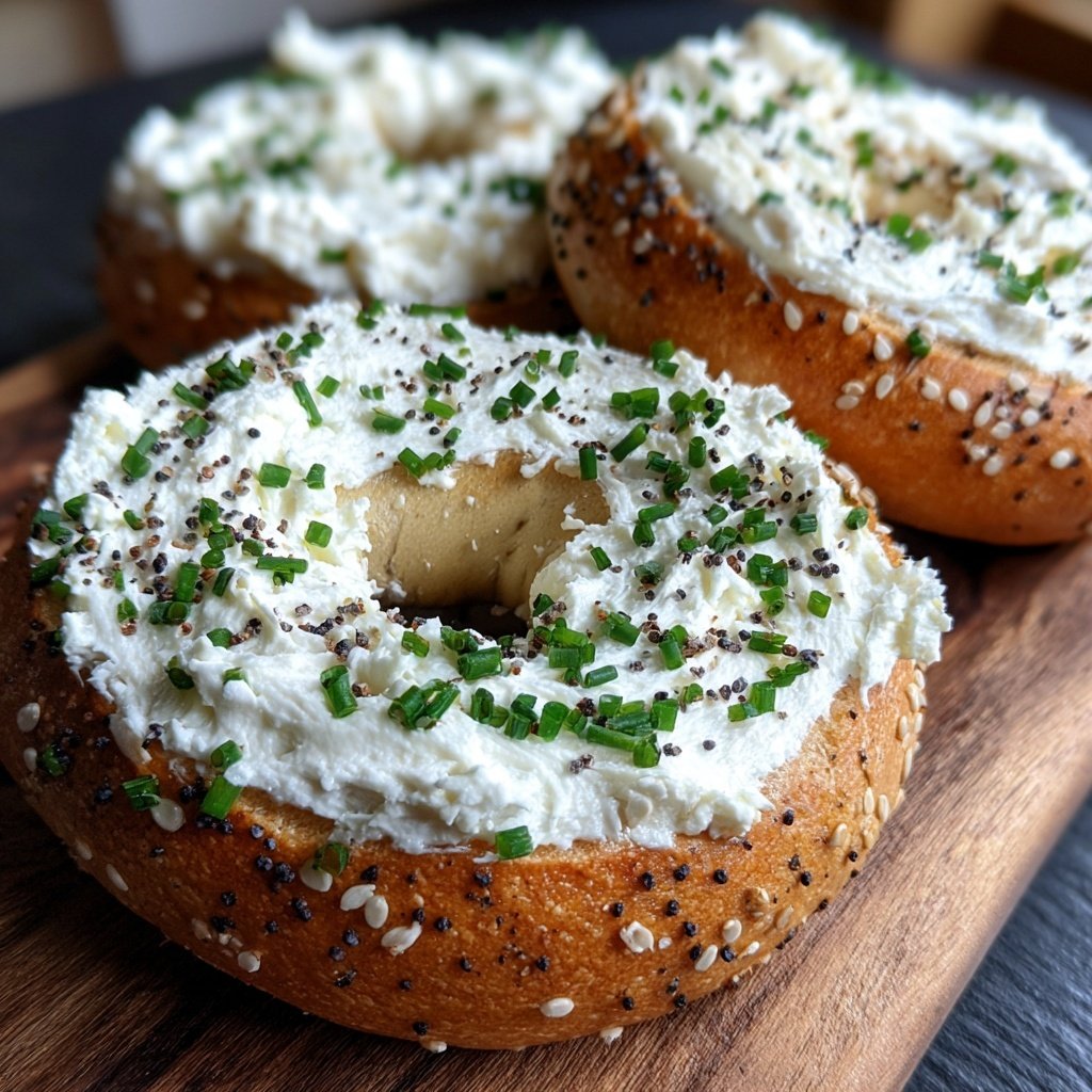 Healthy Bagels with Cottage Cheese