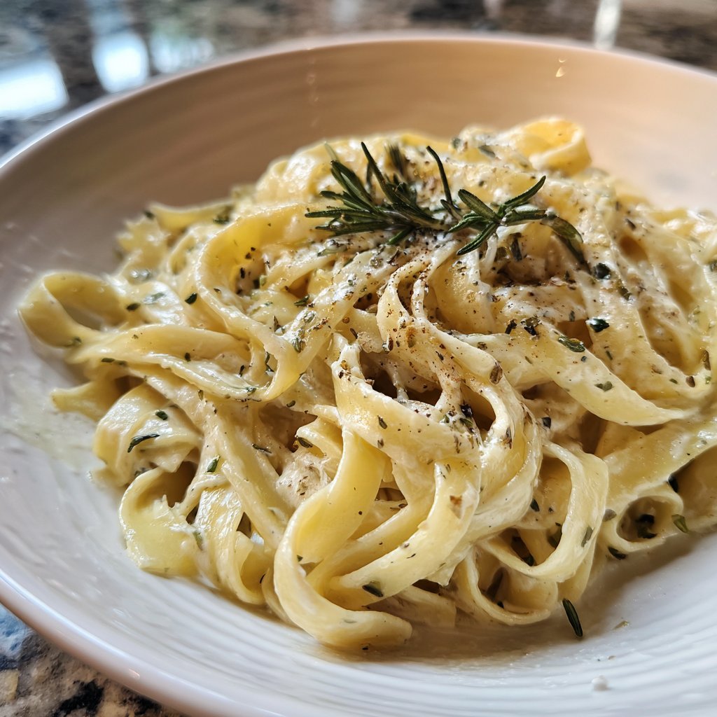 Rosemary Cream Fettuccine