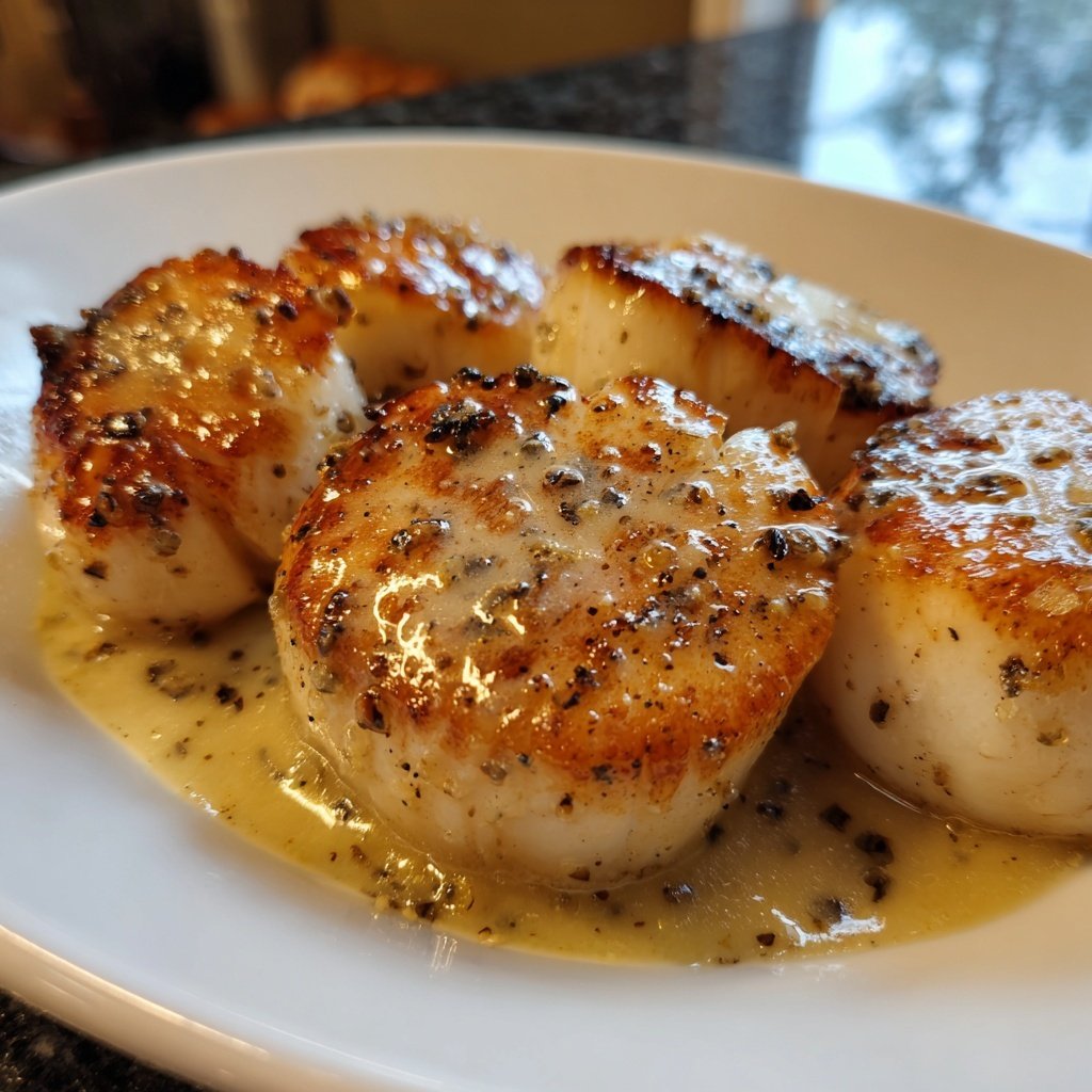 Pan-Seared Scallops with Vanilla Beurre Blanc