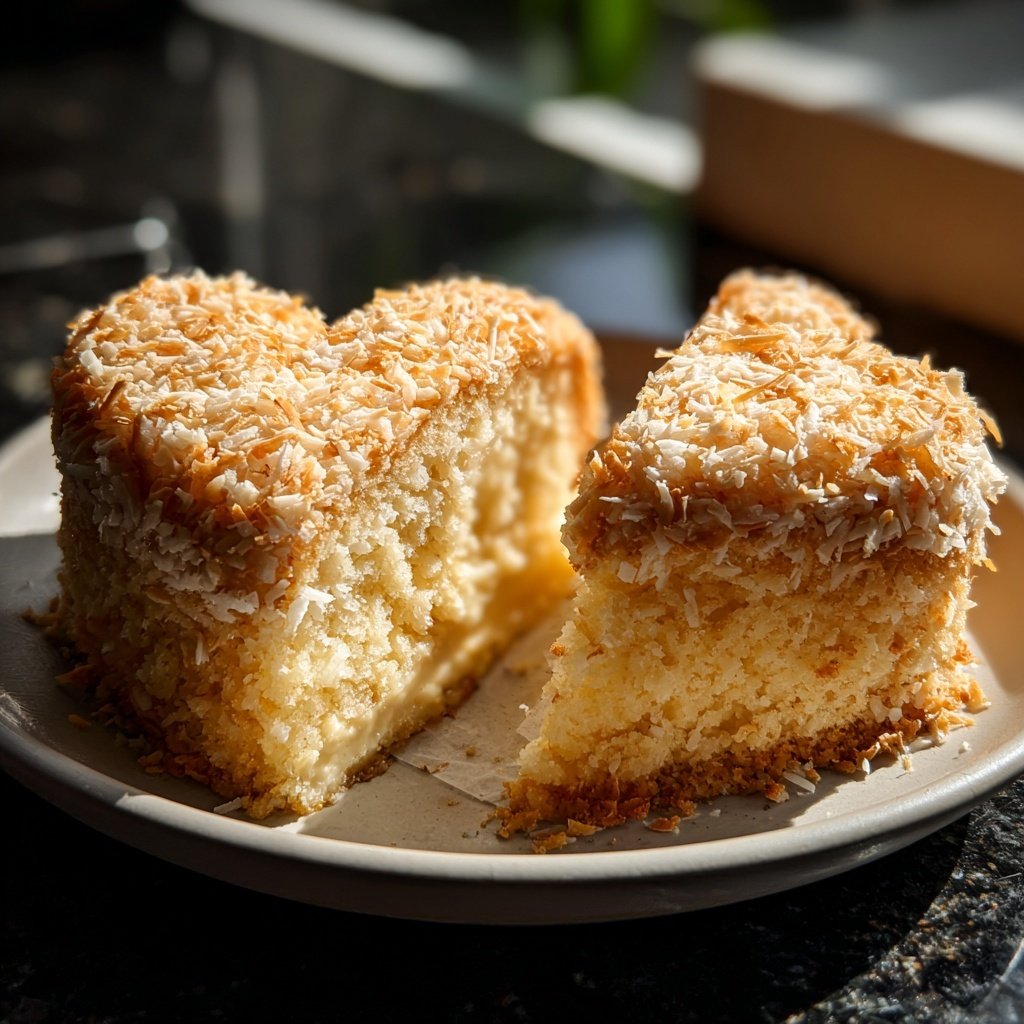 Mini Heart Cake with Coconut Vanilla Filling