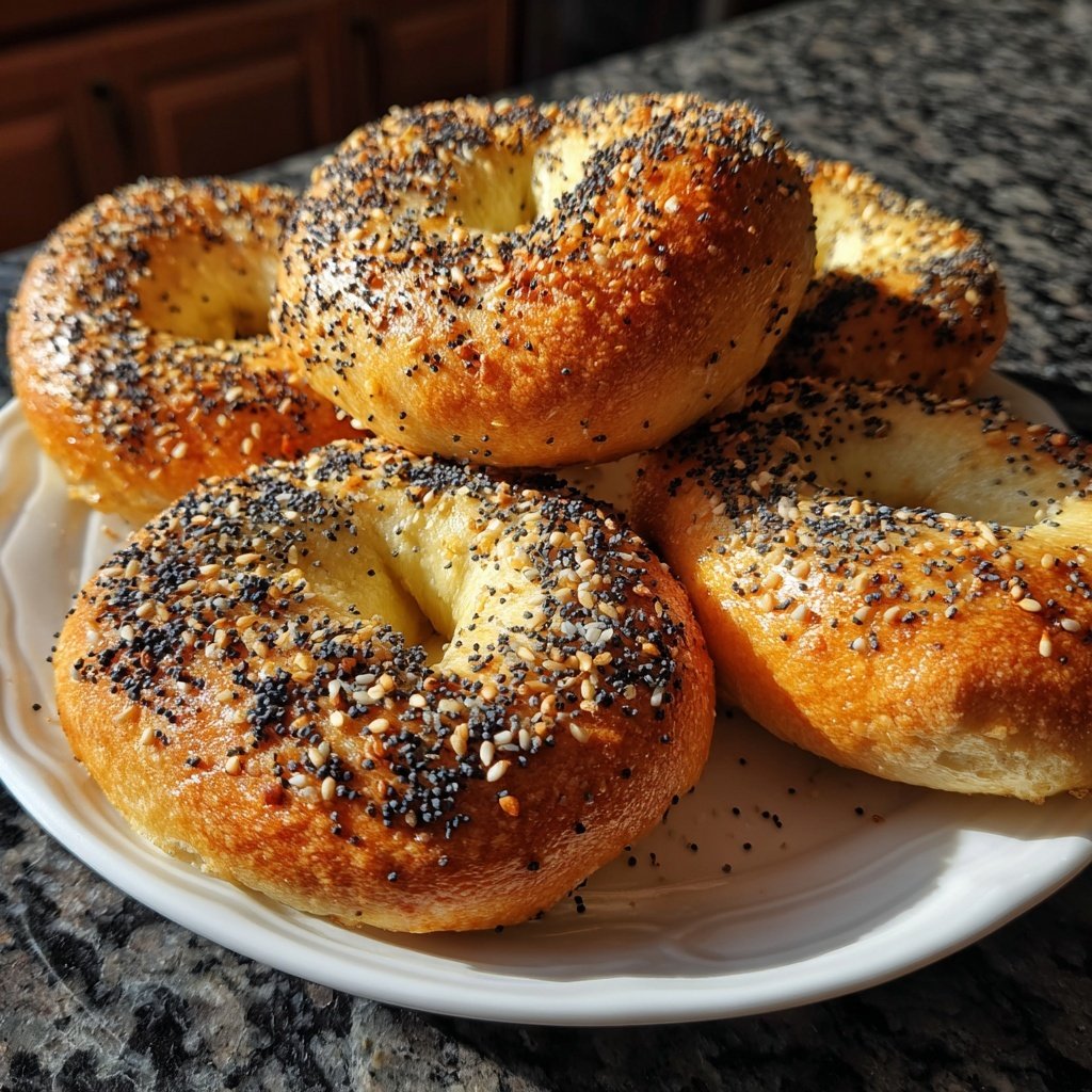 Oven Baked Yogurt Bagels