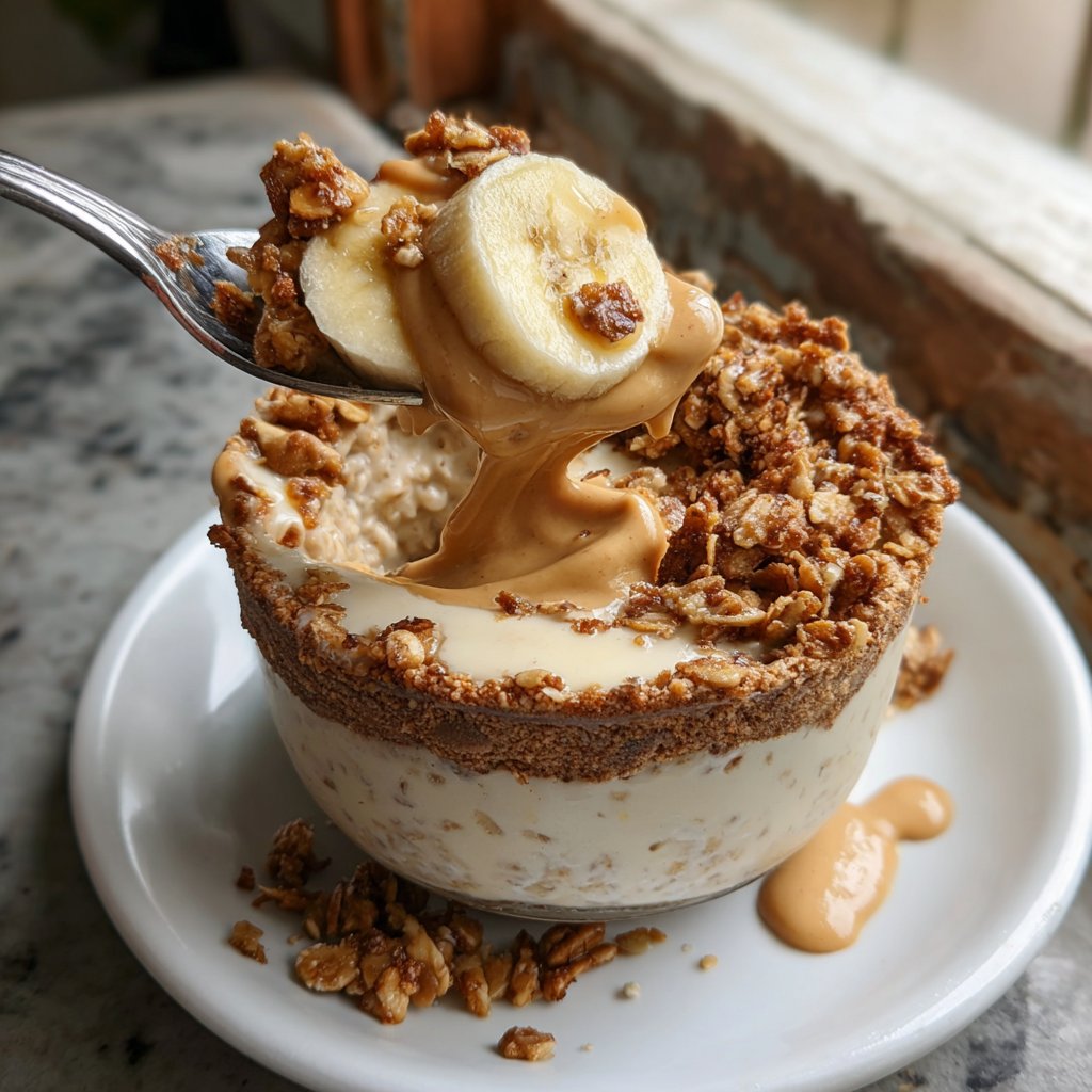 Overnight Oats with Peanut Butter