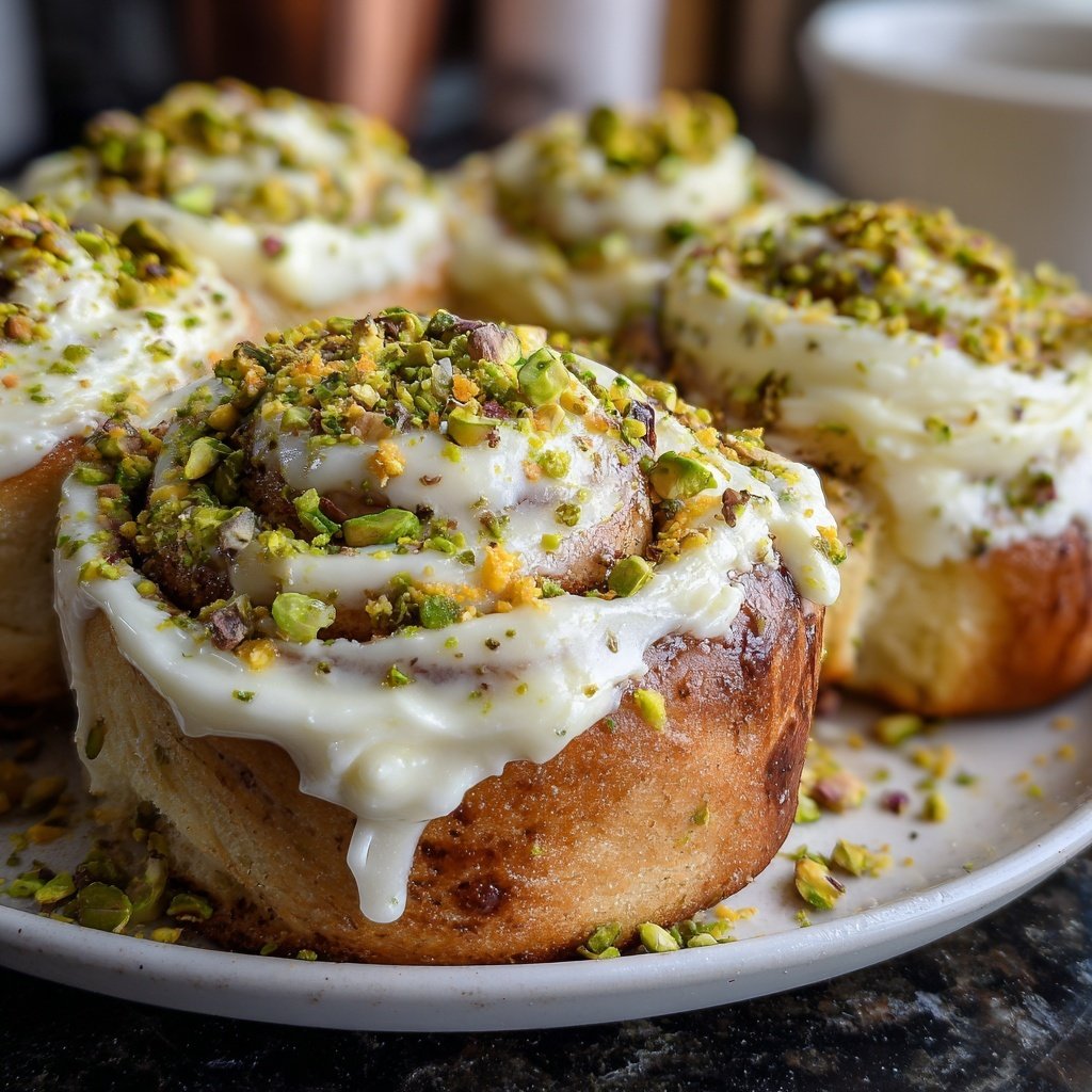 Perfect Pistachio Rolls with Cream Cheese Frosting