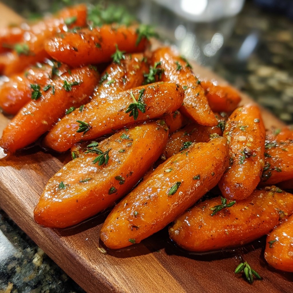 Romantic Honey Glazed Carrots with Thyme
