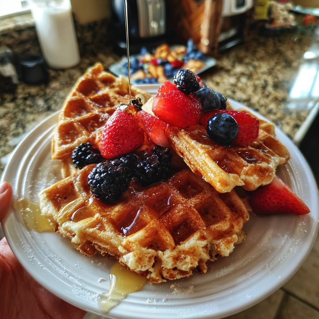 Greek Yogurt Waffles