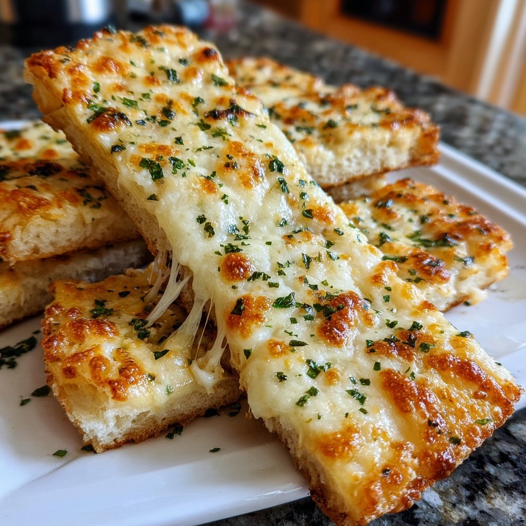 Super Bowl Party Food Cheesy Breadsticks