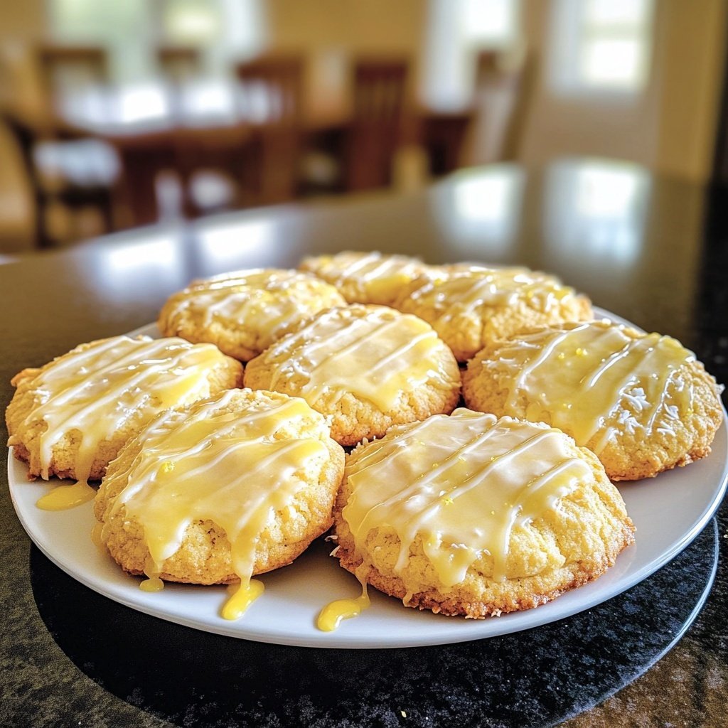 Lemon Coconut Cheesecake Cookies