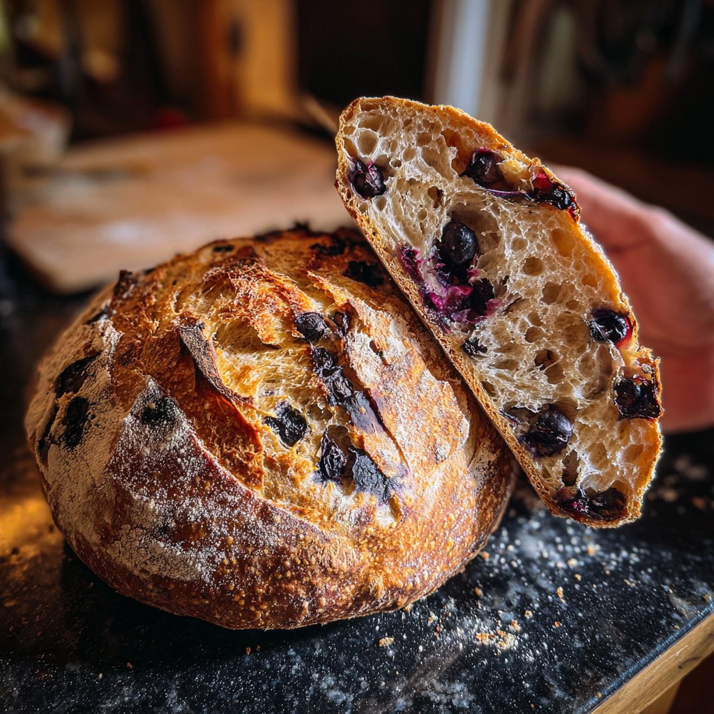 Lemon Blueberry Sourdough Bread Easy Method