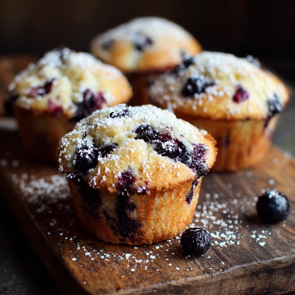 Blueberry Lemon Ricotta Muffins