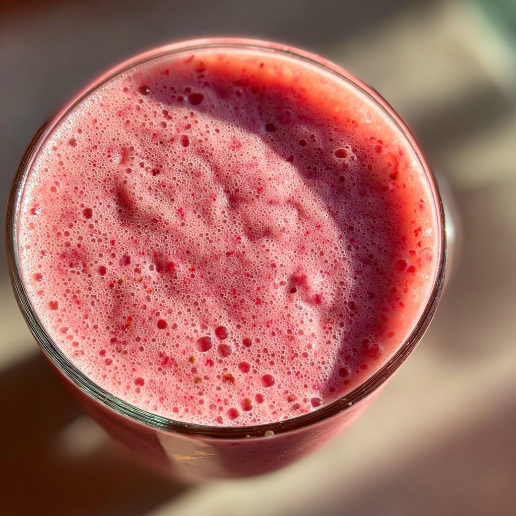 Strawberry Banana Smoothie With Milk