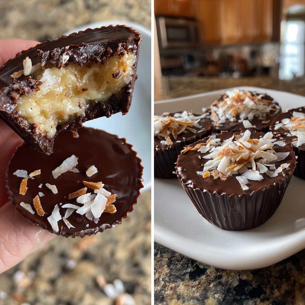 Valentines Treats Chocolate Coconut Cups
