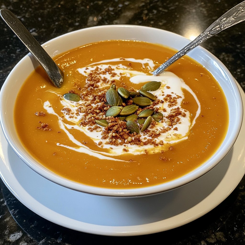 Squash Soup Rich Flavor