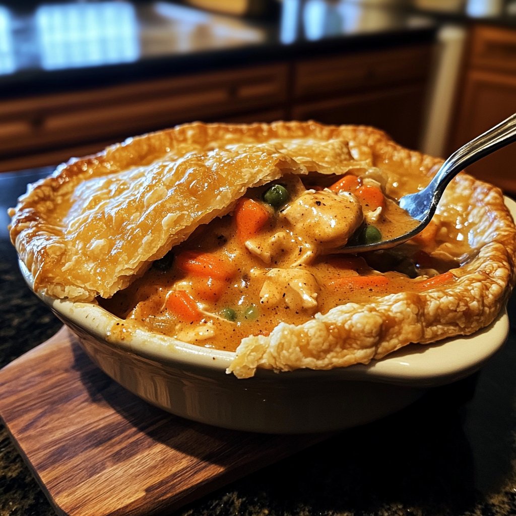 Spicy Crockpot Chicken Pot Pie Filling