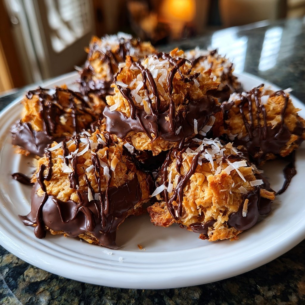 Chocolate Coconut Peanut Clusters