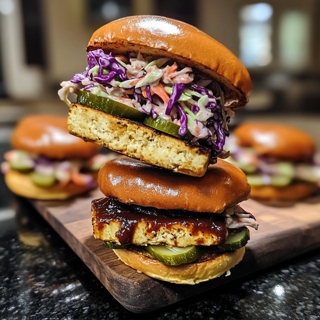 Sliders with BBQ Tofu