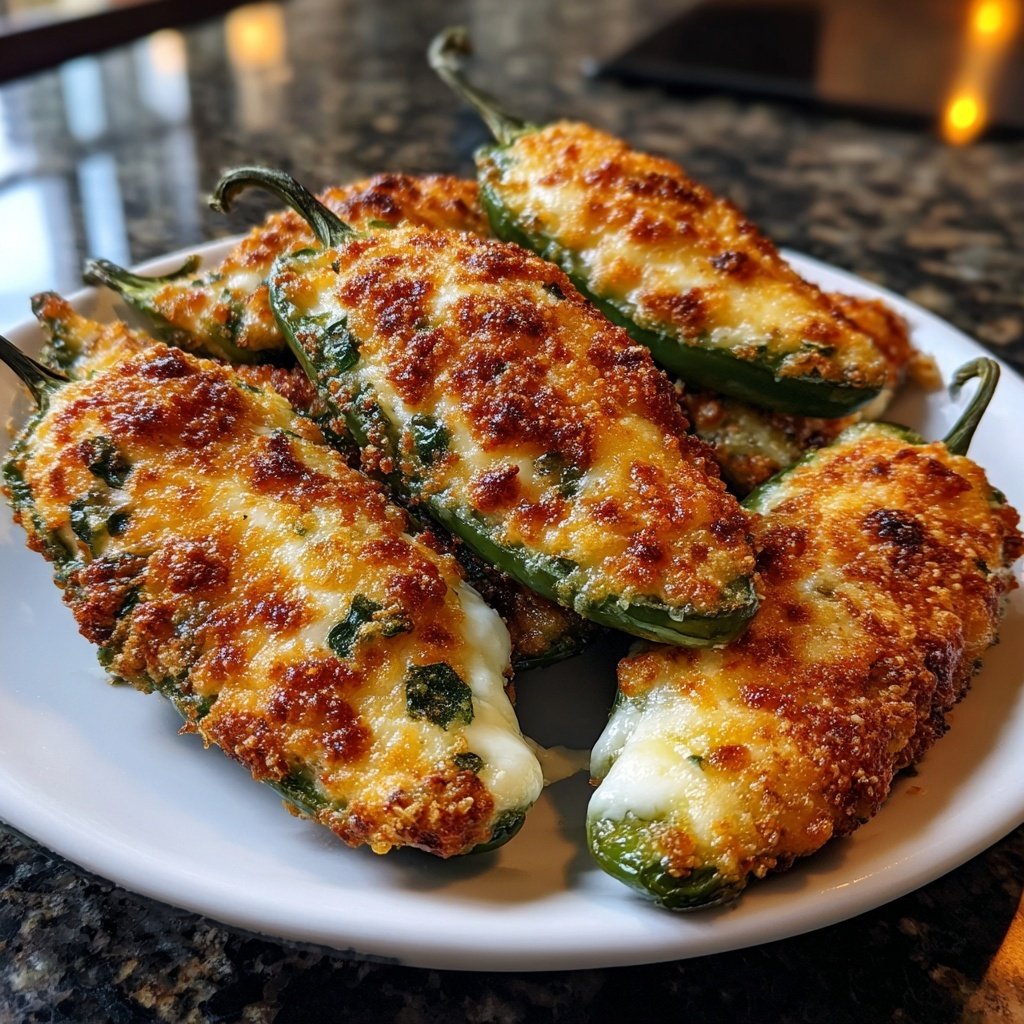 Jalapeno Poppers with Mozzarella and Basil