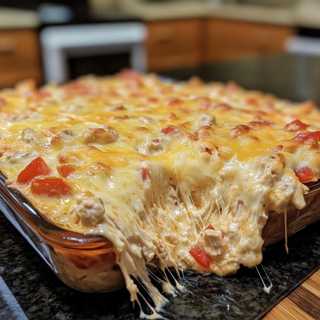 Dump-and-Go Crockpot Chicken Queso Dip